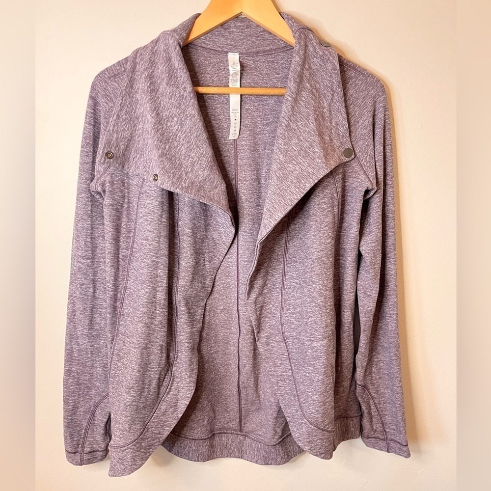 Lululemon Rulu Rally Wrap Heathered Graphite Purple 4 - Picture 6 of 13